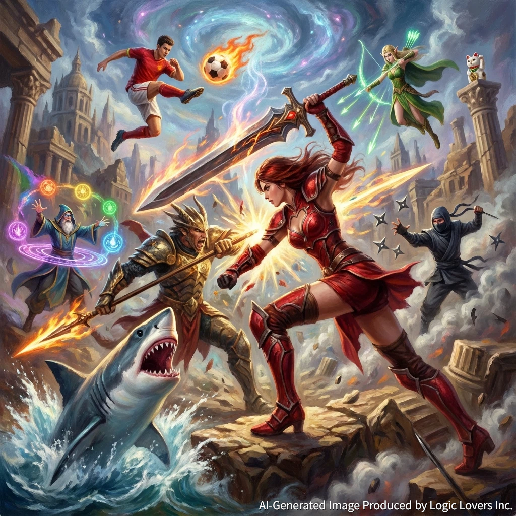 【技術解説】Geminiの画像生成は網羅性が武器！説明資料化を防ぎエンタメへ誘導するプロンプト術【キャラAIバトルロイヤル】 ギャラリー01