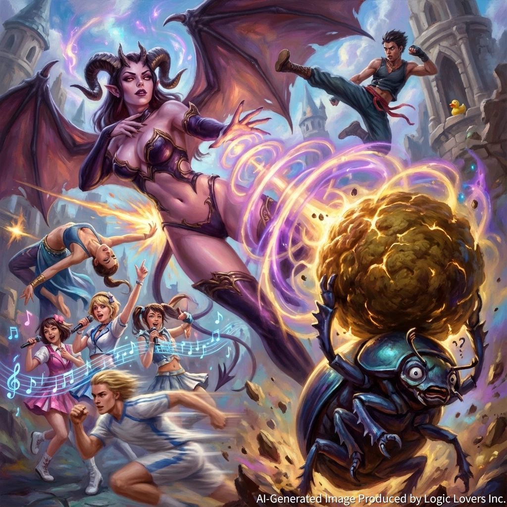 【技術解説】Geminiの画像生成は網羅性が武器！説明資料化を防ぎエンタメへ誘導するプロンプト術【キャラAIバトルロイヤル】 ギャラリー03